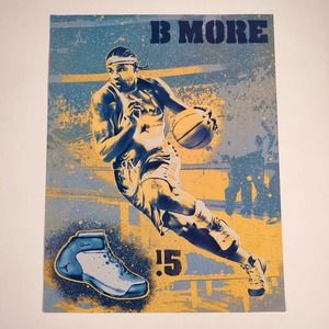 Nike Air Jordan Melo 1.5 Carmelo Anthony‎ "B More" Print Ad 2004 PC Gamer 8.5x11